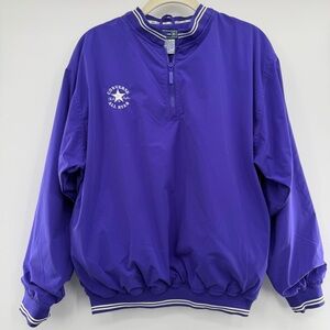 Converse All Star Purple Half-Zip Windbreaker Jacket